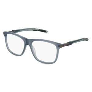 Kering Eyewear Puma PU0364O Unisex-Brille inkl. Gläser Vollrand Eckig Kunststoff-Gestell 57mm/16mm/140mm, blau