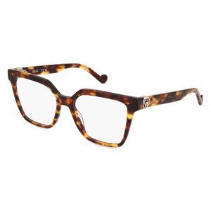 Marchon Germany Liu Jo LJ2772R Damen-Brille inkl. Gläser Vollrand Rechteckig Acetat-Gestell 53mm/17mm/140mm, braun