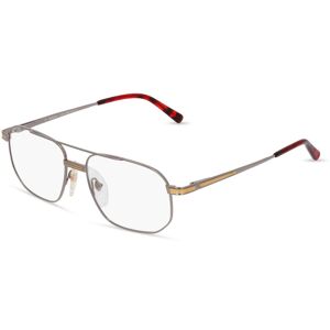 Fielmann ROW Fielmann OPH 9969 FLEX CL Herren-Brille inkl. Gläser Vollrand Eckig Metall-Gestell 56mm/17mm/145mm, grau