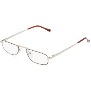 Fielmann ROW Fielmann MC 25 MOD HALF FLEX TR Herren-Brille inkl. Gläser Vollrand Schmal Metall-Gestell 51mm/20mm/145mm, gold