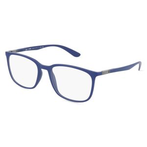Luxottica Ray-Ban RX7199 Unisex-Brille inkl. Gläser Vollrand Eckig Kunststoff-Gestell 52mm/18mm/145mm, blau