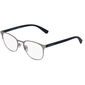 Luxottica Emporio Armani EA1059 Herren-Brille inkl. Gläser Vollrand Panto Metall-Gestell 51mm/19mm/140mm, silber