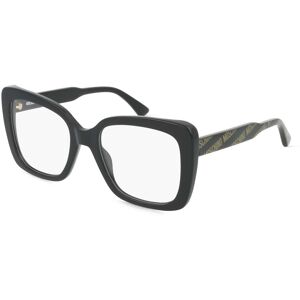 Safilo Moschino 614 Damen-Brille inkl. Gläser Vollrand Eckig Acetat-Gestell 52mm/19mm/140mm, schwarz