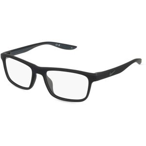 Marchon Germany Nike 7046 Unisex-Brille inkl. Gläser Vollrand Rechteckig Kunststoff-Gestell 54mm/17mm/140mm, schwarz