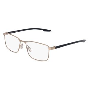 De Rigo Porsche Design 8733 Unisex-Brille inkl. Gläser Vollrand Eckig Metall-Gestell 55mm/16mm/150mm, gold