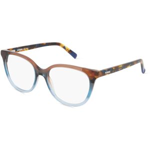 Safilo Missoni 0100 Damen-Brille inkl. Gläser Vollrand Cateye Acetat-Gestell 53mm/17mm/145mm, braun