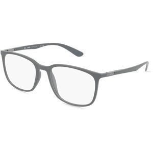 Luxottica Ray-Ban RX7199 Unisex-Brille inkl. Gläser Vollrand Eckig Kunststoff-Gestell 54mm/18mm/145mm, grau