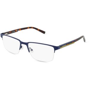 Marchon Germany Lacoste L2279 Herren-Brille inkl. Gläser Halbrand Eckig Metall-Gestell 55mm/19mm/145mm, schwarz