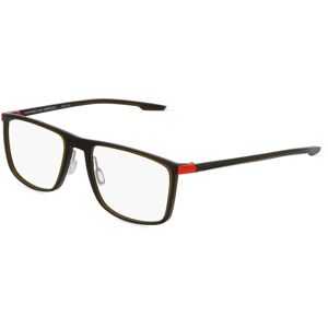 De Rigo Porsche Design 8738 Unisex-Brille inkl. Gläser Vollrand Rechteckig Kunststoff-Gestell 56mm/19mm/145mm, grün