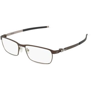 Luxottica Oakley OX3184 Herren-Brille inkl. Gläser Vollrand Rechteckig Edelstahl-Gestell 52mm/17mm/135mm, grau