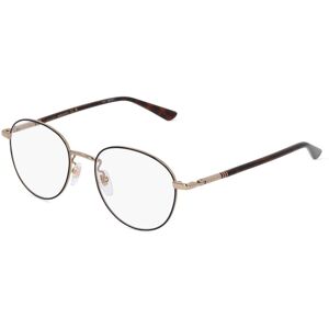 Kering Eyewear Gucci GG 0392O Unisex-Brille inkl. Gläser Vollrand Panto Metall-Gestell 51mm/19mm/140mm, gold