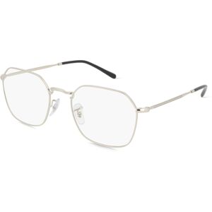 Luxottica Ray-Ban RX3694V Unisex-Brille inkl. Gläser Vollrand Achteckig Metall-Gestell 51mm/20mm/140mm, silber