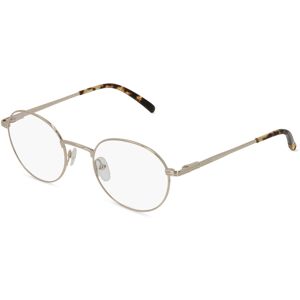 Fielmann ROW Fielmann LD 018 FLEX CL Herren-Brille inkl. Gläser Vollrand Panto Edelstahl-Gestell 49mm/21mm/135mm, gold