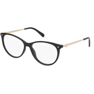 Safilo Chiara Ferragni CF 1013 Damen-Brille inkl. Gläser Vollrand Butterfly Kunststoff-Gestell 53mm/15mm/140mm, Schwarz