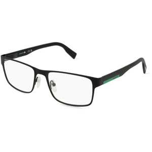 Marchon Germany Lacoste L2283 Unisex-Brille inkl. Gläser Vollrand Eckig Edelstahl-Gestell 55mm/18mm/145mm, schwarz