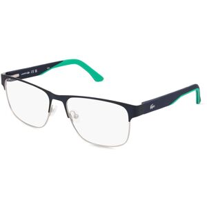 Marchon Germany Lacoste L2291 Herren-Brille inkl. Gläser Vollrand Eckig Metall-Gestell 56mm/17mm/140mm, braun