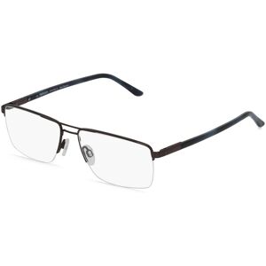 Fielmann ROW Fielmann 2194 FLEX CL Herren-Brille inkl. Gläser Nylor Eckig Titan-Gestell 56mm/16mm/145mm, grau