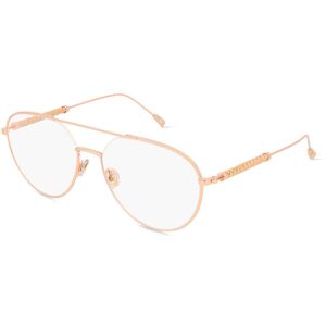 Marcolin Deutschland Tod's TO5277 Unisex-Brille inkl. Gläser Vollrand Pilot Metall-Gestell 56mm/17mm/145mm, pink