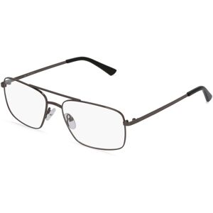 Fielmann ROW Fielmann DDJ 002 CL Herren-Brille inkl. Gläser Vollrand Eckig Edelstahl-Gestell 55mm/17mm/135mm, grau