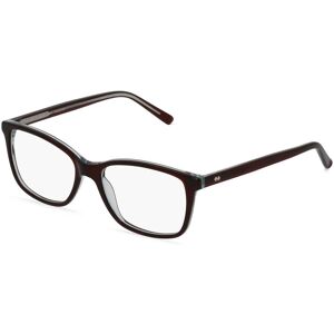 Fielmann ROW Fielmann LD 006 CL Damen-Brille inkl. Gläser Vollrand Eckig Acetat-Gestell 52mm/16mm/135mm, rot