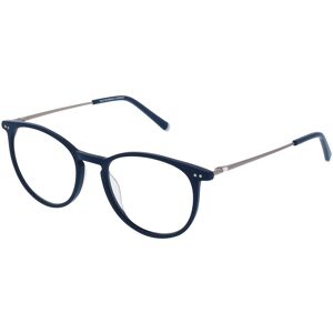 Eschenbach Humphrey’s eyewear 581118 Unisex-Brille inkl. Gläser Vollrand Panto Kunststoff-Gestell 49mm/17mm/140mm, blau