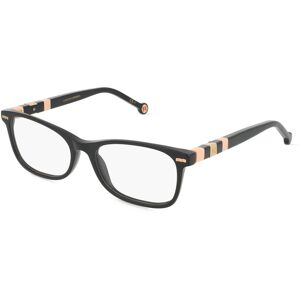 Safilo Carolina Herrera 0110 Damen-Brille inkl. Gläser Vollrand Eckig Acetat-Gestell 54mm/17mm/145mm, schwarz