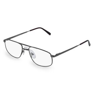 Fielmann ROW Fielmann MC 338 MOD FLEX TR Herren-Brille inkl. Gläser Vollrand Eckig Metall-Gestell 54mm/17mm/140mm, grau