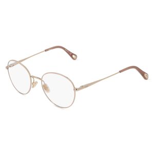 Kering Eyewear Chloé CH0021O Unisex-Brille inkl. Gläser Vollrand Panto Metall-Gestell 50mm/19mm/140mm, gelb