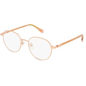 Safilo Polaroid PLD D456/G Unisex-Brille inkl. Gläser Vollrand Panto Metall-Gestell 51mm/19mm/145mm, pink