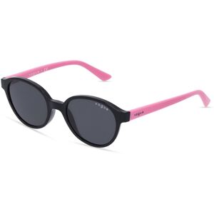 Luxottica Vogue eyewear VJ2007 Kinder-Sonnenbrille Vollrand Oval Kunststoff-Gestell, schwarz