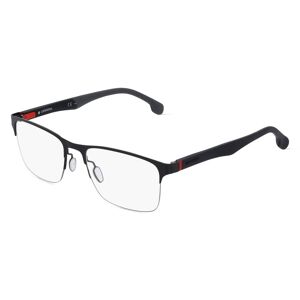 Safilo Carrera 8830/V Herren-Brille inkl. Gläser Vollrand Eckig Metall-Gestell 56mm/19mm/145mm, schwarz