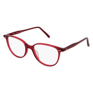 Fielmann ROW Fielmann MF 057 RN Damen-Brille inkl. Gläser Vollrand Oval Kunststoff-Gestell 52mm/18mm/145mm, Rot