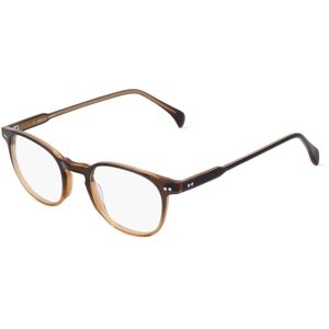 Fielmann ROW Fielmann MC 601 FA ANTON Unisex-Brille inkl. Gläser Vollrand Panto Acetat-Gestell 48mm/21mm/150mm, braun