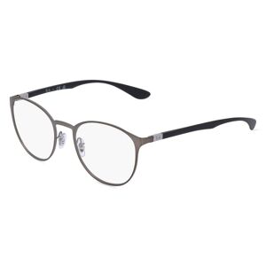 Luxottica Ray-Ban RX6355 Unisex-Brille inkl. Gläser Vollrand Panto Metall-Gestell 52mm/20mm/145mm, grau