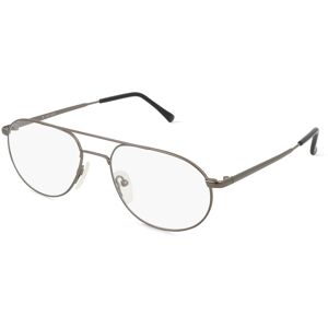 Fielmann ROW Fielmann MC 176 TR Herren-Brille inkl. Gläser Vollrand Pilot Metall-Gestell 54mm/16mm/140mm, grau