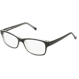 Fielmann ROW Fielmann MC 591 CL Damen-Brille inkl. Gläser Vollrand Eckig Propionat-Gestell 52mm/16mm/135mm, Schwarz