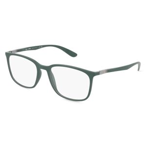 Luxottica Ray-Ban RX7199 Unisex-Brille inkl. Gläser Vollrand Eckig Kunststoff-Gestell 52mm/18mm/145mm, grün