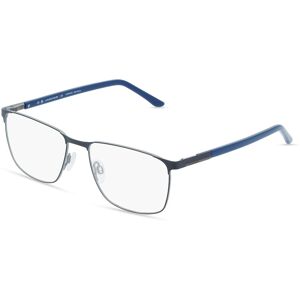 Menrad Jaguar 3103 Herren-Brille inkl. Gläser Vollrand Eckig Metall-Gestell 56mm/17mm/145mm, blau