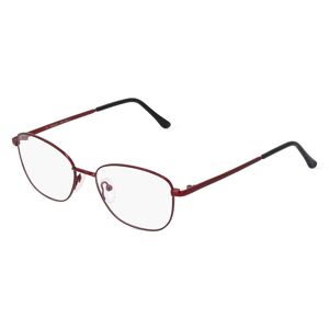 Fielmann ROW Fielmann MC 604 CL Damen-Brille inkl. Gläser Vollrand Eckig Edelstahl-Gestell 53mm/17mm/135mm, Rot