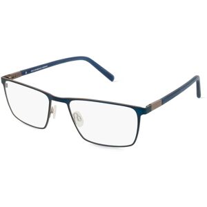 Eschenbach Freigeist  862049 Herren-Brille inkl. Gläser Vollrand Eckig Metall-Gestell 61mm/20mm/160mm, Blau