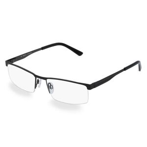 Fielmann ROW Fielmann 2127 FLEX CL Herren-Brille inkl. Gläser Nylor Eckig Metall-Gestell 53mm/18mm/135mm, schwarz