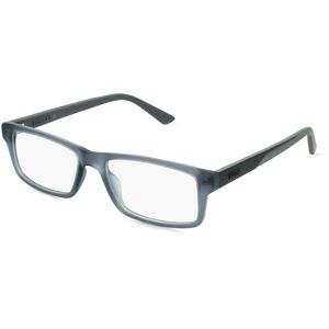 Kering Eyewear Puma PU0431O Unisex-Brille inkl. Gläser Vollrand Rechteckig Kunststoff-Gestell 54mm/17mm/145mm, grau