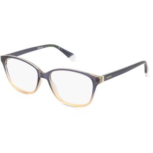 Safilo Polaroid PLD D466 Damen-Brille inkl. Gläser Vollrand Cateye Kunststoff-Gestell 55mm/15mm/145mm, blau