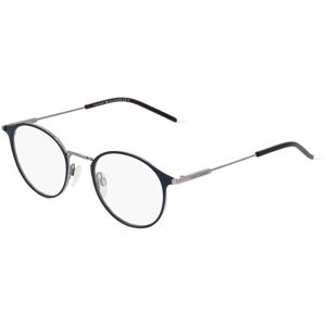 Safilo Tommy Hilfiger TH1771 Unisex-Brille inkl. Gläser Vollrand Panto Metall-Gestell 49mm/21mm/145mm, blau