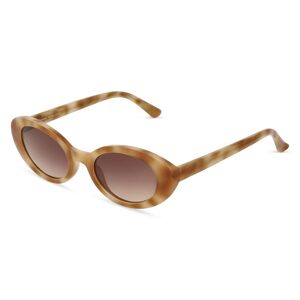 Fielmann ROW Fielmann MI 044 SUN FA Damen-Sonnenbrille Vollrand Oval Acetat-Gestell, Havanna