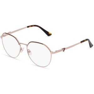 Marcolin Deutschland Guess GU 2866 Unisex-Brille inkl. Gläser Vollrand Rund Metall-Gestell 53mm/16mm/140mm, gold