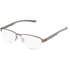 Luxottica Emporio Armani AX1061 Herren-Brille inkl. Gläser Nylor Eckig Metall-Gestell 57mm/17mm/140mm, grau