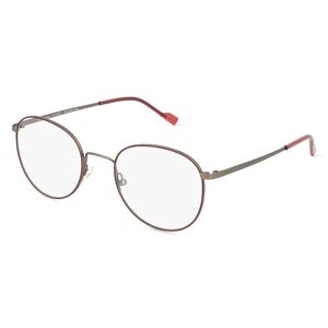 Fielmann ROW Fielmann MI 058 CL Unisex-Brille inkl. Gläser Vollrand Panto Metall-Gestell 51mm/21mm/145mm, grau