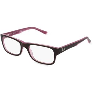 Luxottica Ray-Ban RX5268 Unisex-Brille inkl. Gläser Vollrand Rechteckig Acetat-Gestell 50mm/17mm/135mm, rot