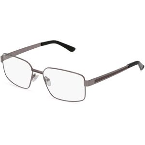 Fielmann ROW Fielmann OU 009 CL Herren-Brille inkl. Gläser Vollrand Eckig Edelstahl-Gestell 58mm/17mm/140mm, grau